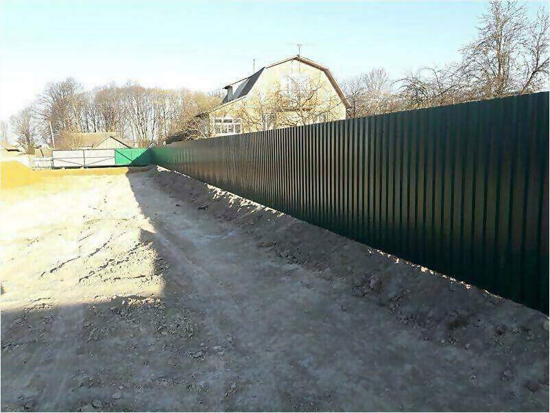 Забор, ворота, калитка из зеленого профлиста 150м фото 4 в Шымкенте