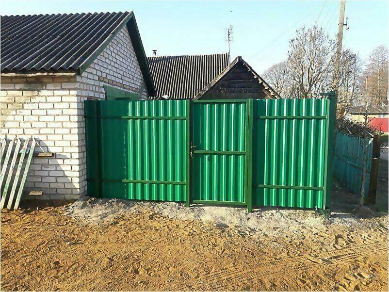 Забор, ворота, калитка из зеленого профлиста 150м фото 1 в Шымкенте