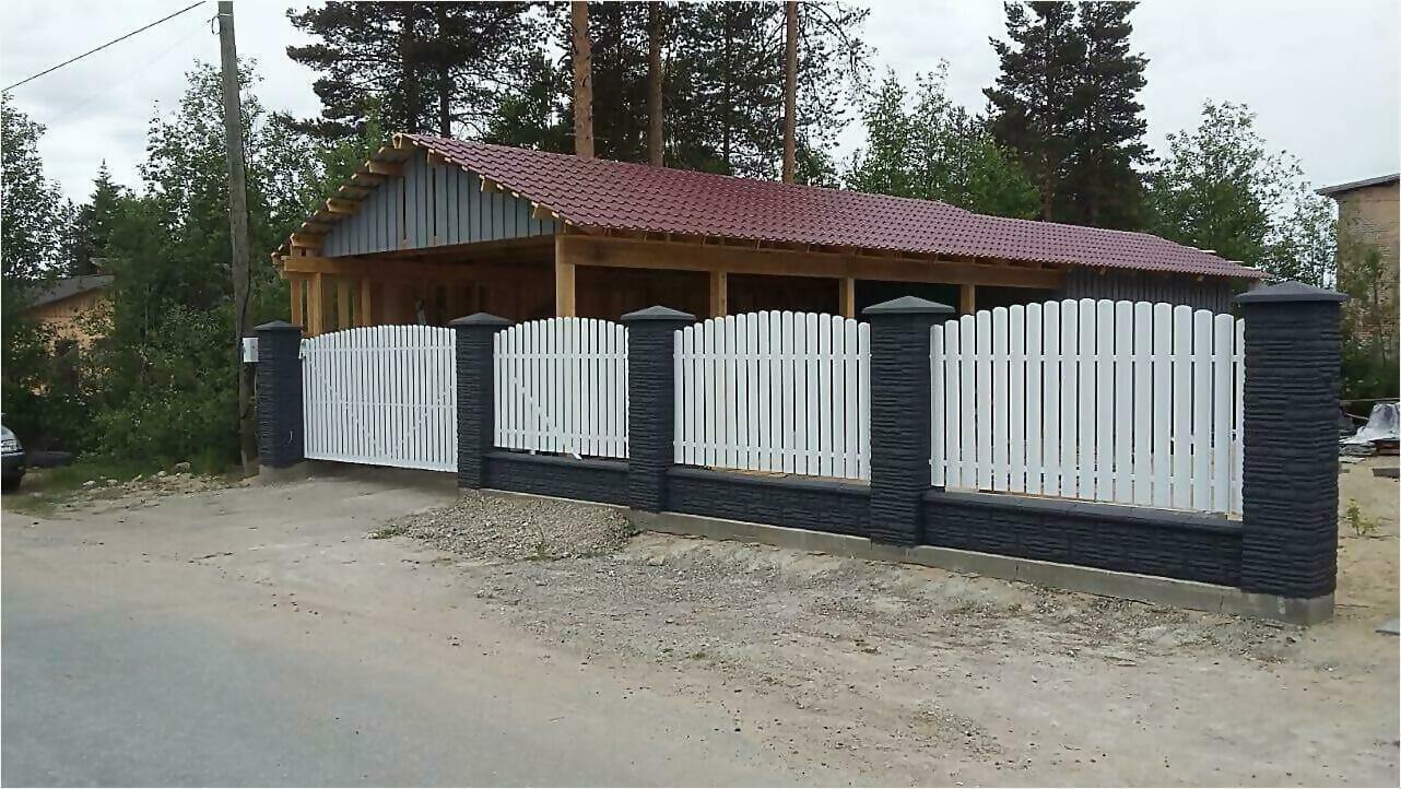 забор из штакетника 85м фото1 в Шымкенте