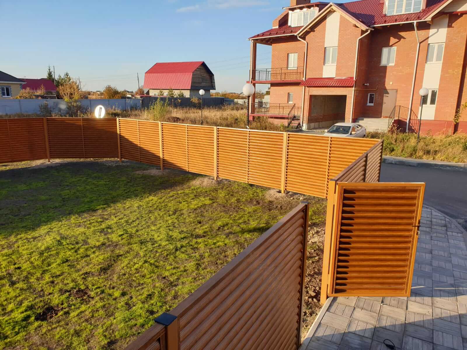 Забор-жалюзи 90м Орех фото10 в Шымкенте