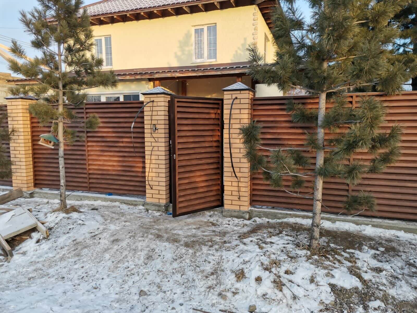 забор-жалюзи 65м Каштан фото1 в Шымкенте