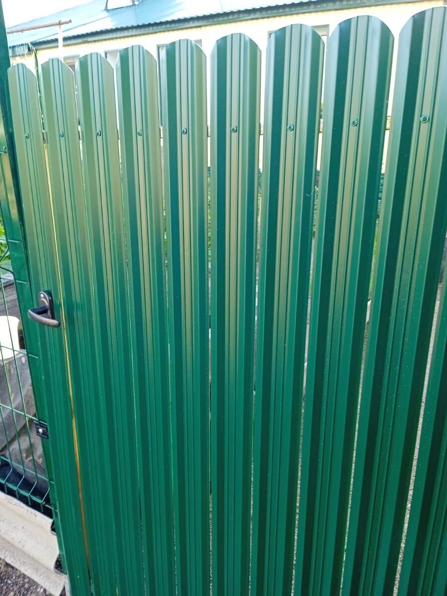 Калитка из штакетника ЭКО-М RAL6005/6005 Зеленый Мох двусторонний фото 2 в Шымкенте