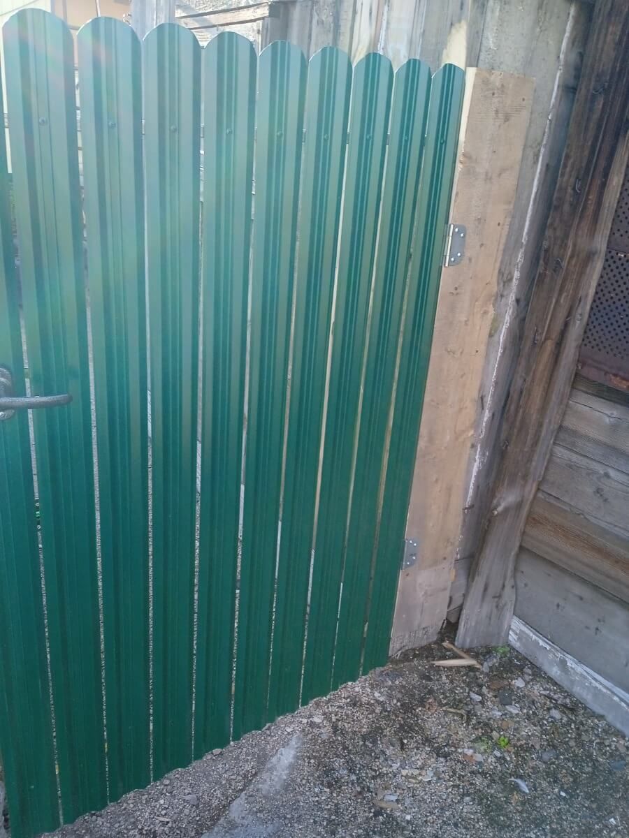 Калитка из штакетника ЭКО-М RAL6005/6005 Зеленый Мох двусторонний фото 1 в Шымкенте