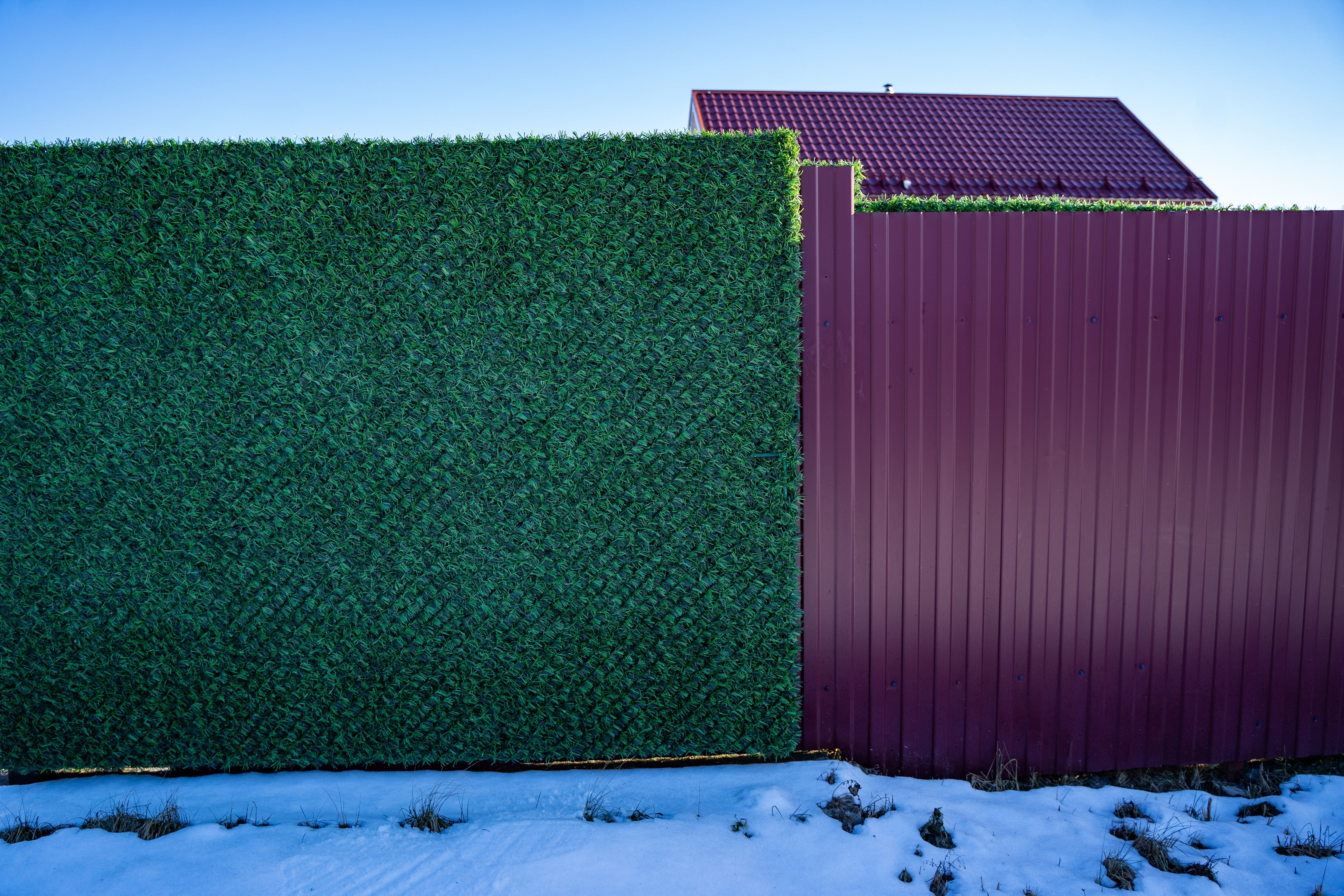 Вечнозеленый забор Grass Fence рулон 2м фото 2 в Шымкенте