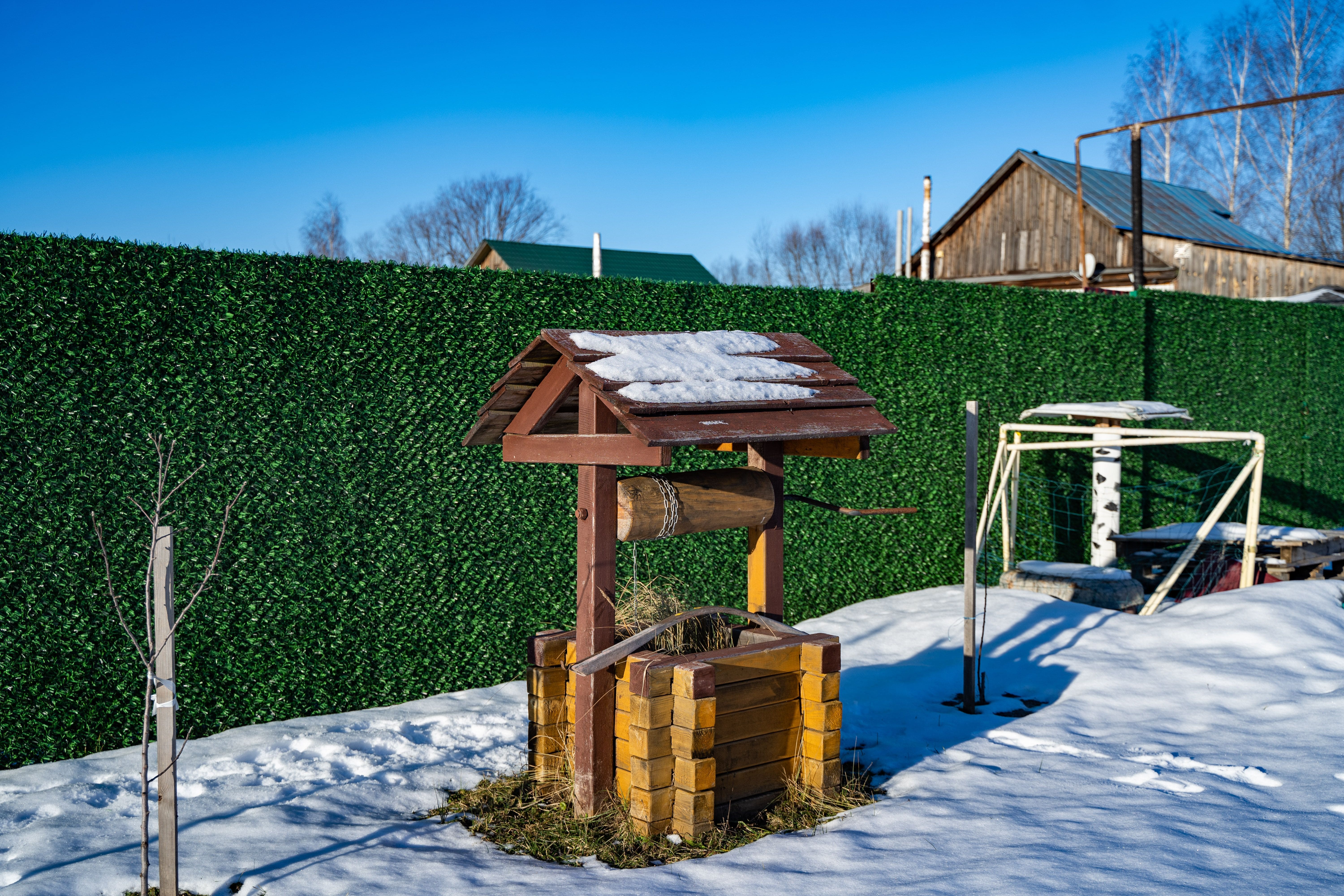 Вечнозеленый забор Grass Fence рулон 2м фото 7 в Шымкенте
