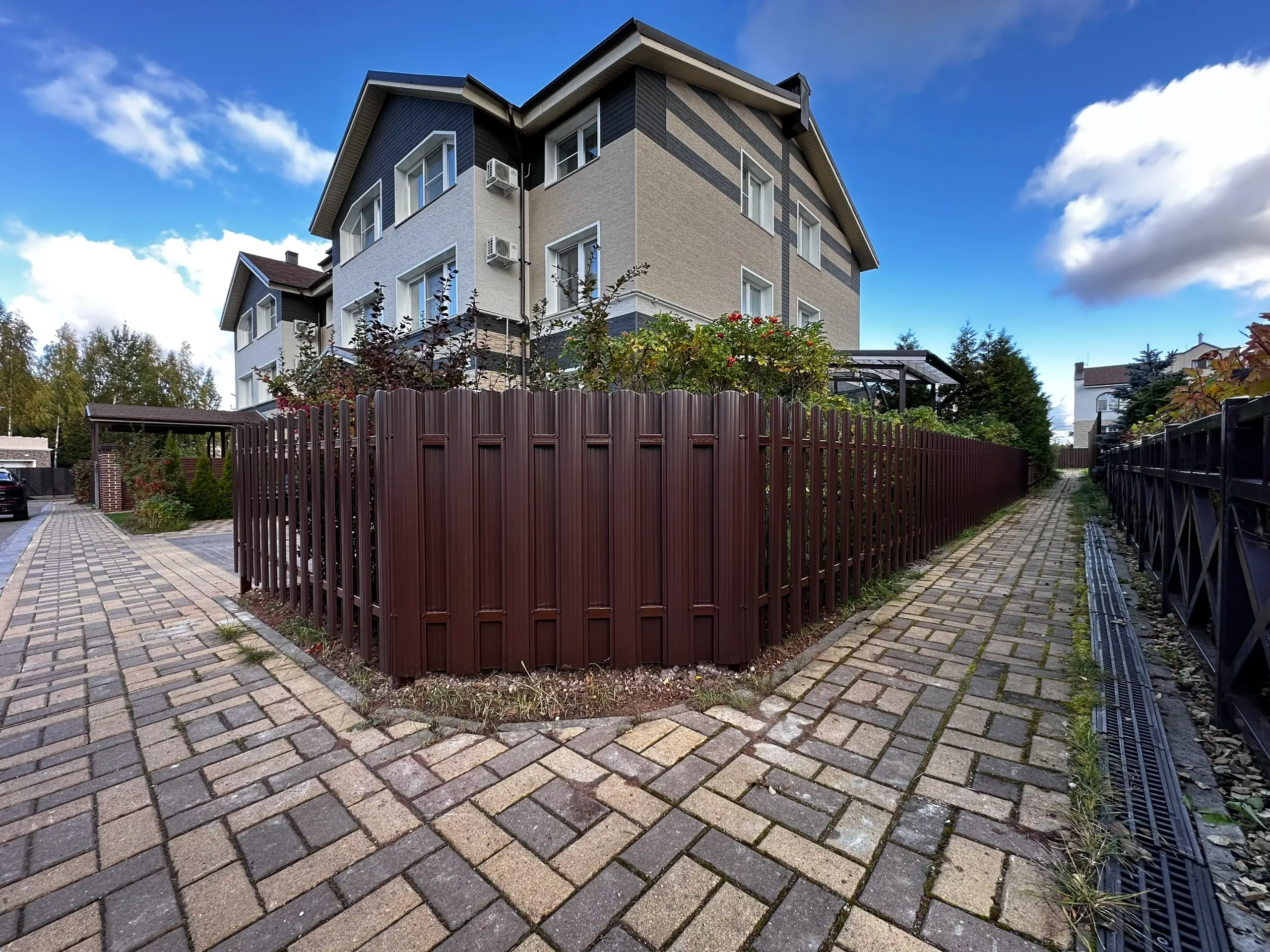 Заборчик из евроштакетника 18м RAL8017/8017 Шоколад двусторонний фото 1 в Шымкенте