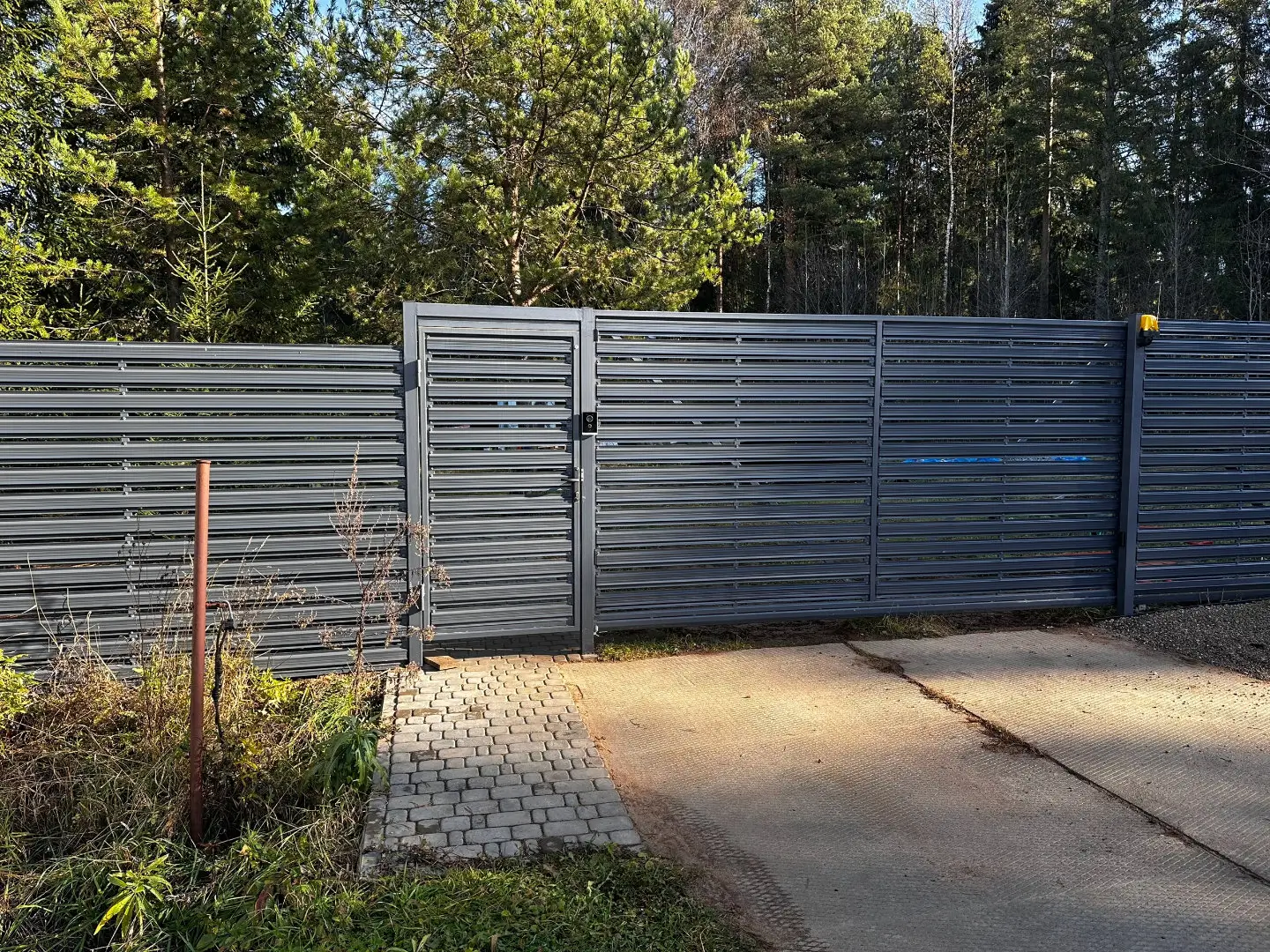 Забор-ранчо из евроштакетника 10м RAL7024 Серый Графит в Шымкенте